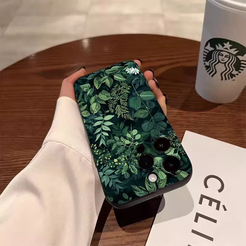 Tropical Palm Leaves Phone Case - Nature-Inspired Design