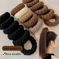 HairTies,High Elasticity Durable Hair Scrunchies - Seamless, Thick Knit Ponytail Holders in Assorted Colors 1