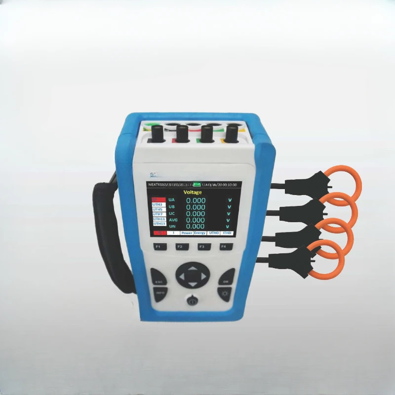 

Three-phase multifunction Rogowski coil meter power quality analyzer without box