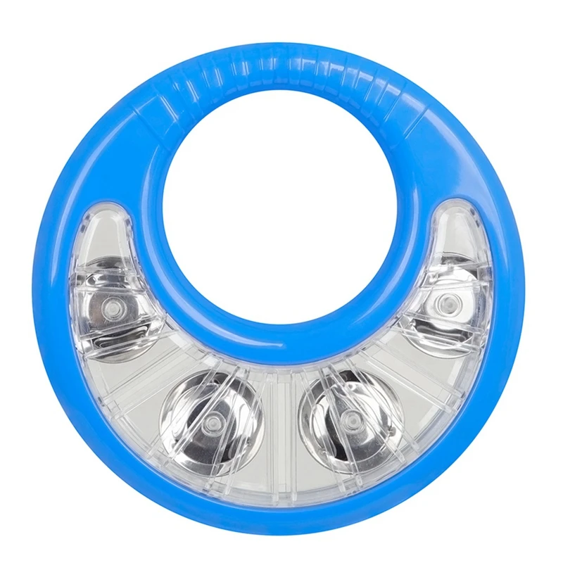 

Перкуссионный инструмент Orff, кольцо-колокольчик, кольцо из АБС-пластика с цветочным рисунком, кольцо-колокольчик, музыкальное кольцо