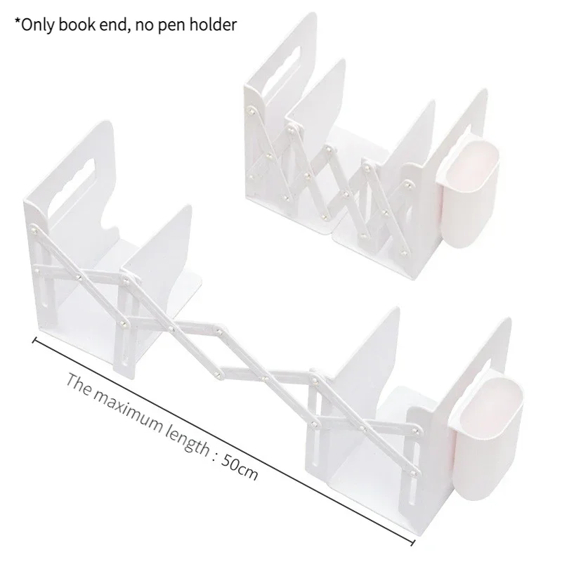 Book Stand 2Colors Retractable ABS Book Stand Creative Students Bookshelf Data Clip Stretch File Baffle