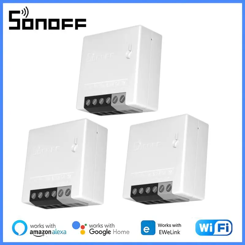 

SONOFF Wifi R4 / R3 / R2 MINI Switch Mini Extreme Smart Home Module Voice Remote Control Via Ewelink App Alexa Google Home