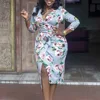 Amarachi V-Neck Long Sleeve Wrap Dress