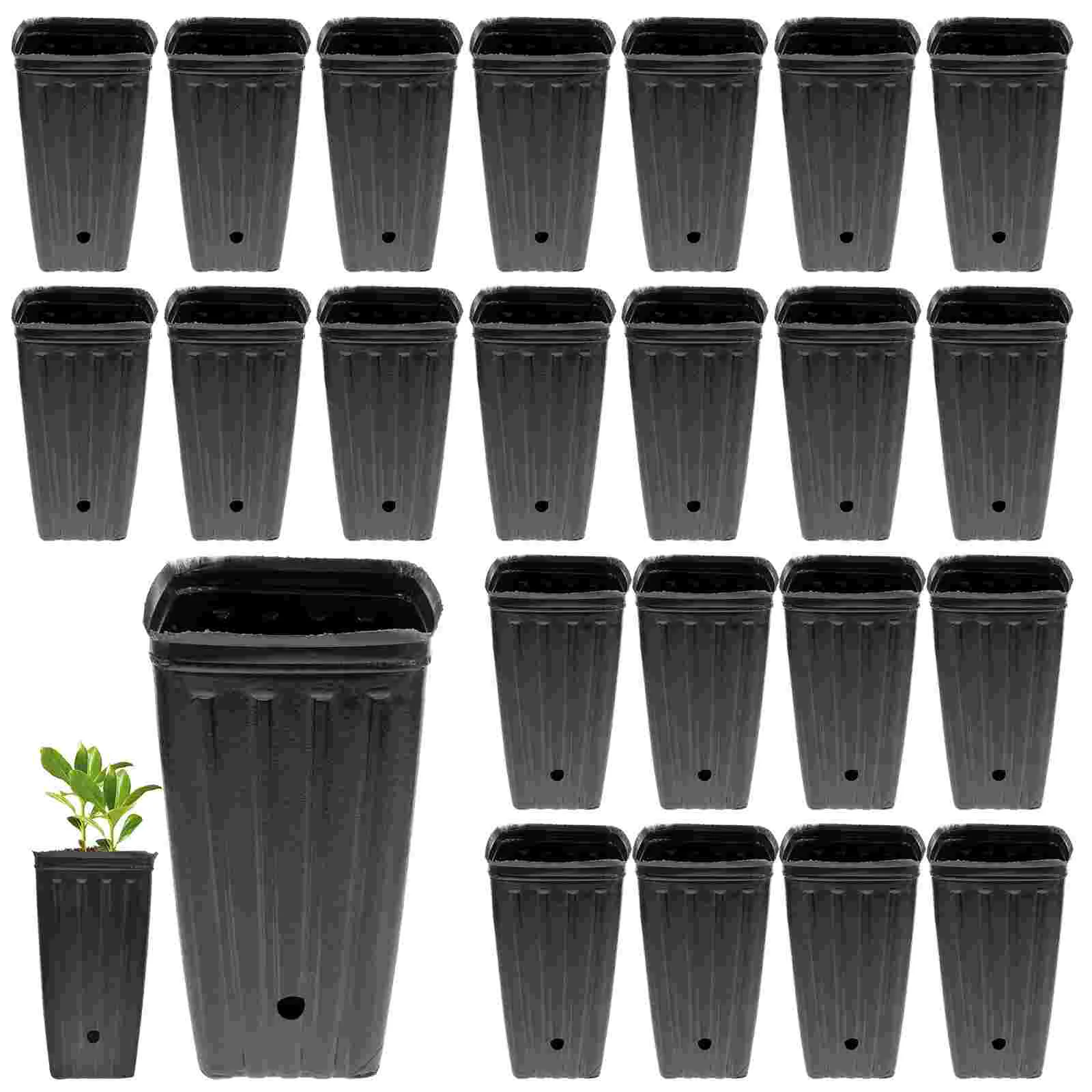 Tall Seedling Pot Garden Planting Cup Bag 30 Pcs Flower Pot