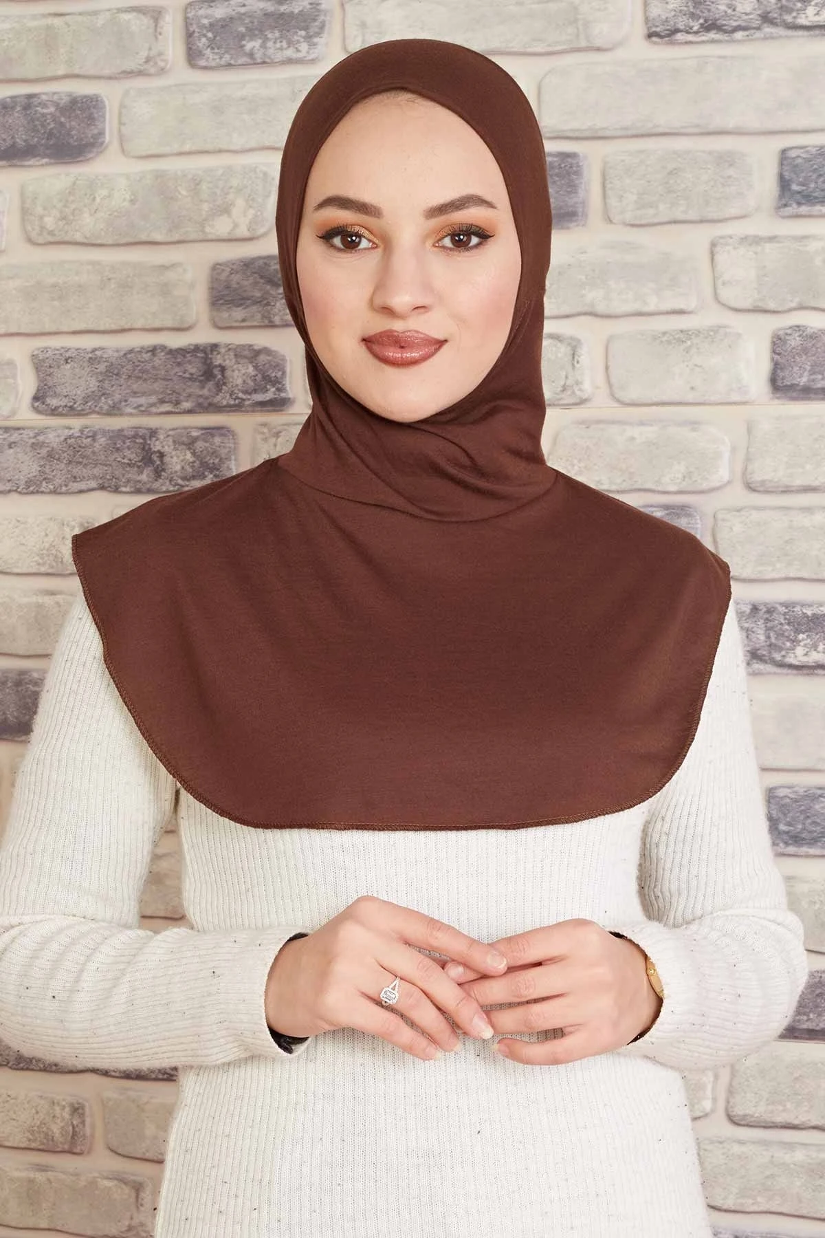 

Мгновенная шапка для купания Hijab-кофейный зимний осенний 2021 Стандартный головной платок исламский Турция