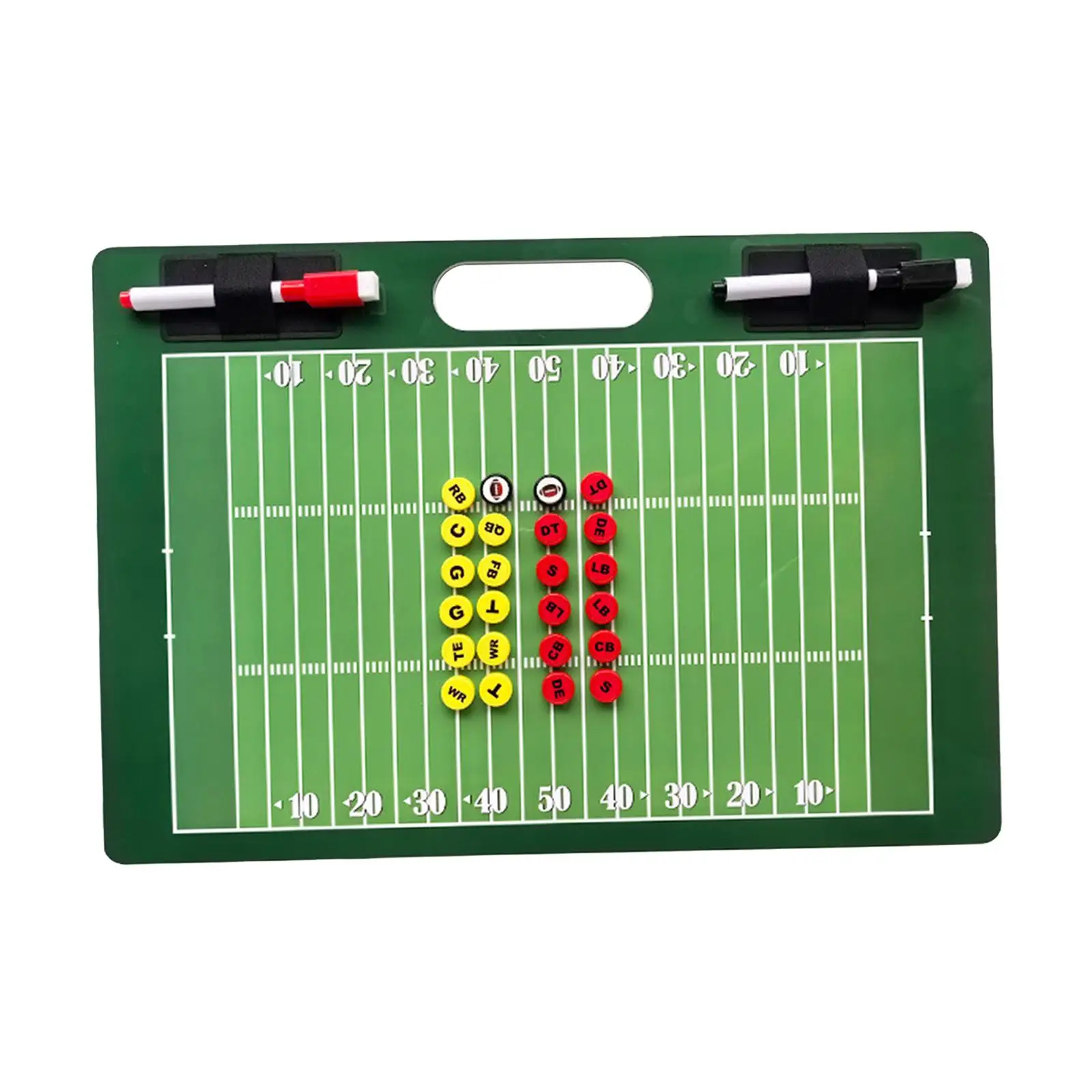 

Magnetic Football Coach Board Training Gear Portable Coaching Fittings for Baseball Softball Signs Football Play Hockey Soccer