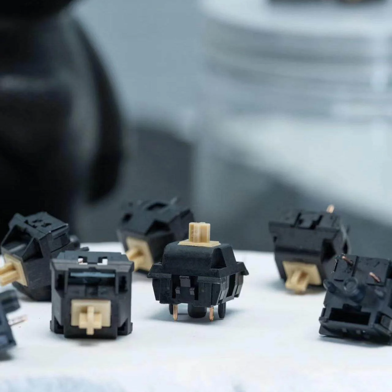 مفتاح لوحة مفاتيح ميكانيكي خطي KeyGeek Y3 بخمسة أطراف، صوت HIFI، 32gf 40gf 48gf 53gf، مُزيت من المصنع، طقم تخصيص متقدم كبير