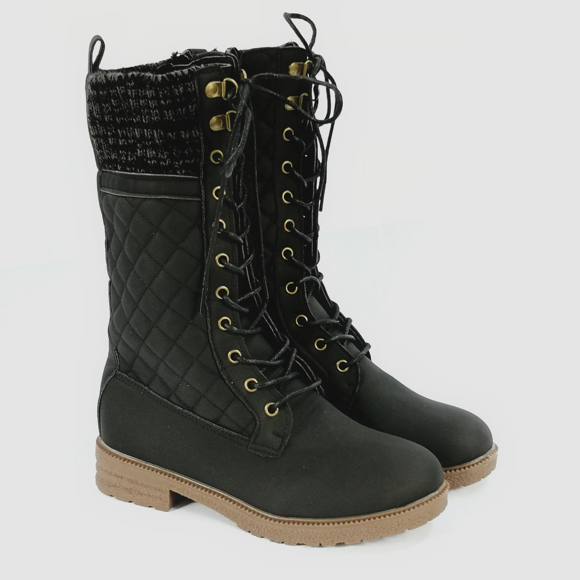 New 2022 women winter boots thicken fur snow boots women's leather shoes soft bottom high top winter shoes ladies non-slip boots