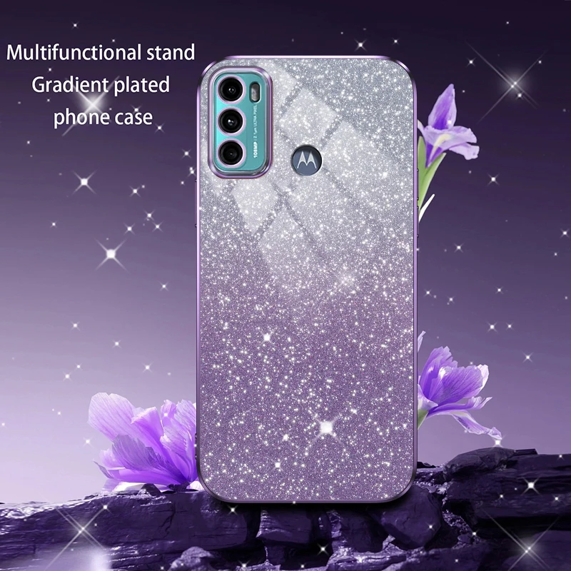 Luxury Gradient Glitter Plating Phone Case