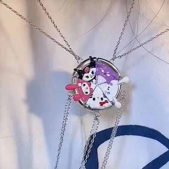 Hello kitty Necklace With SpiderMan Wearing