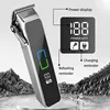 WAIKIL professional men's electric hair clipper LCD digital display trimmer USB rechargeable adjustable electric push shear 4