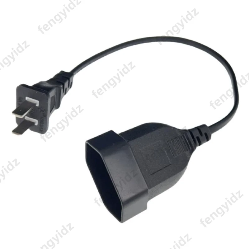 AC Power 2-Prong Male to European EU Female Extension Cord 1-15P to CEE7/16 Power Cable US Plug Euro Receptacle AC short Cord
