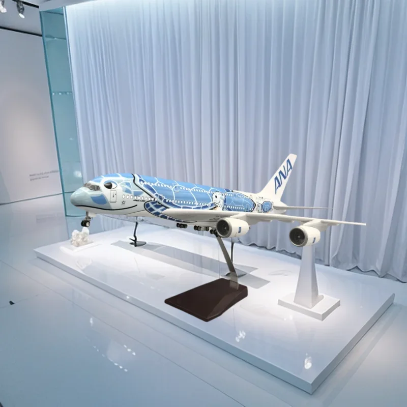 A380 Air Japan ANA Airlines 46cm Blue Sea Turtle Livery Aircraft