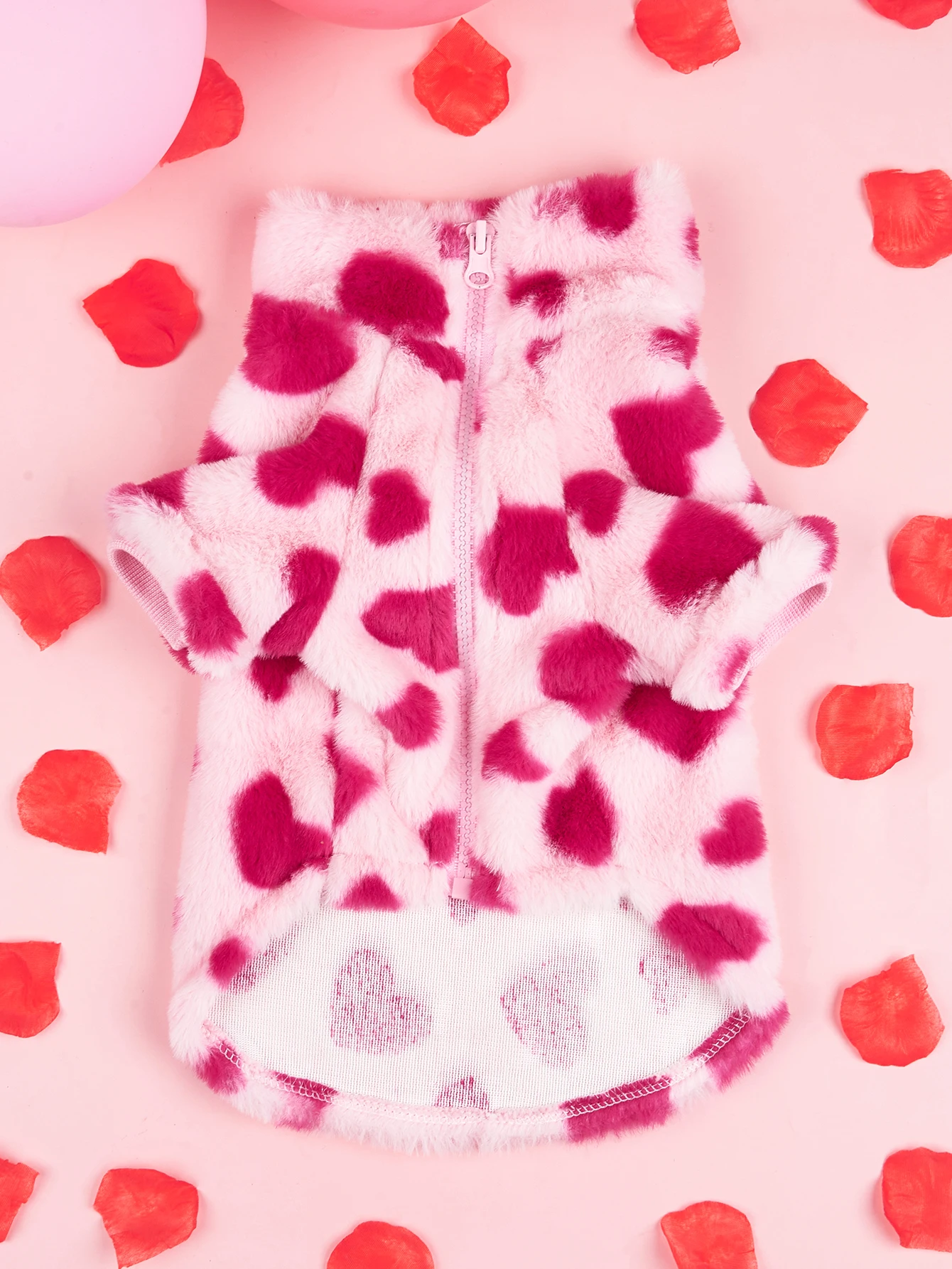 Valentine Plush Dog Hoodie 4
