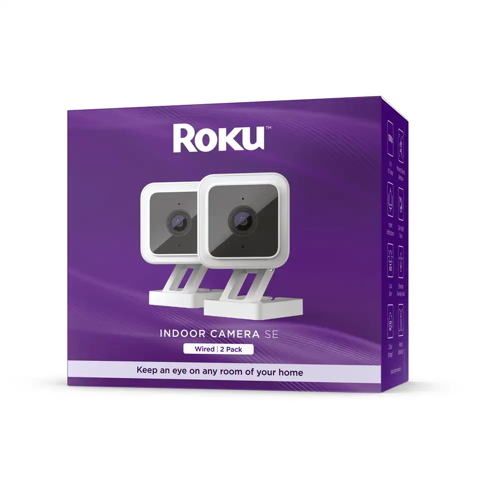 Roku Smart Home Indoor Security Camera 2-Pack