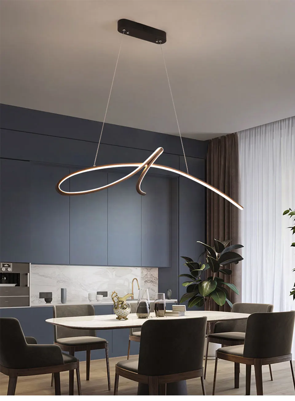 Modern LED Pendant Light Creative For Study Kitchen Dining Living Room Decrotio Cord Hanging Lustre Indoor Lamps Input AC90-260V