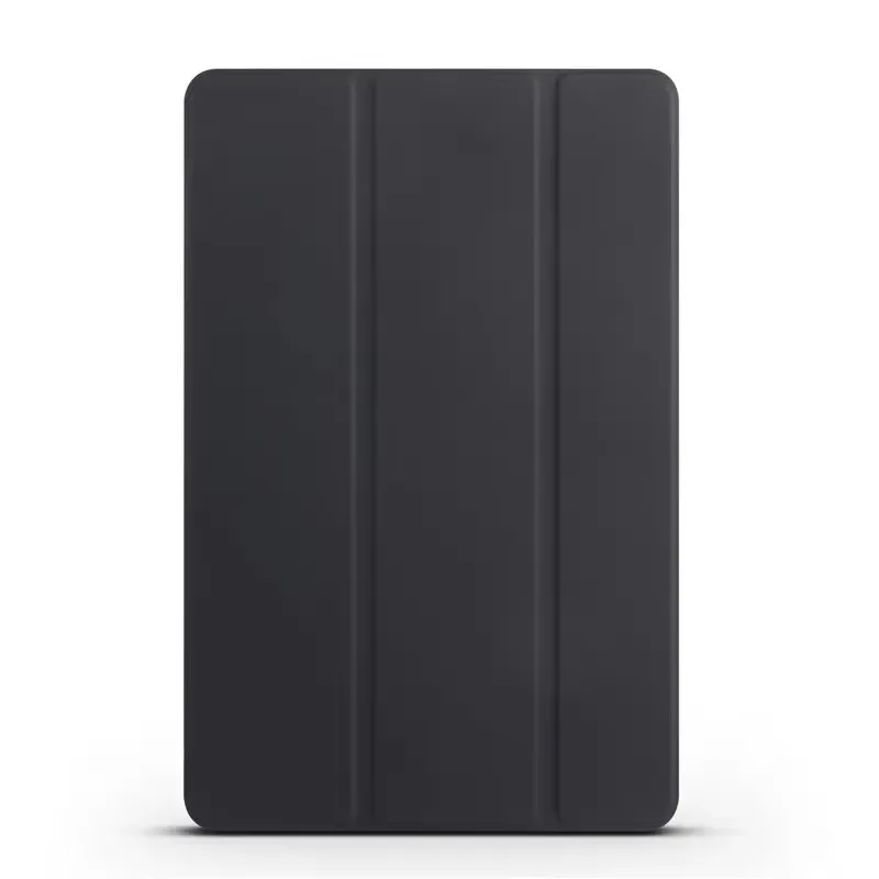 Magnetic Tri-Folding PU Stand Cover with Soft TPU Back