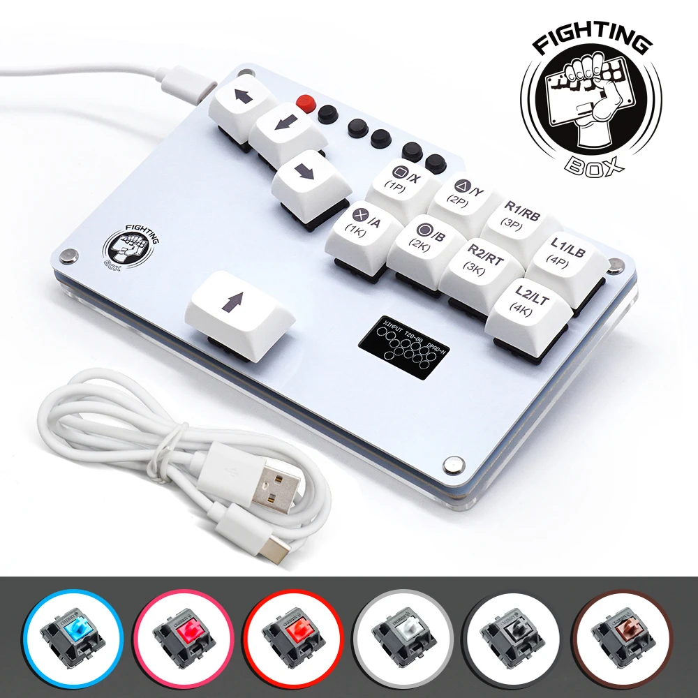 FightingBox Mini Hitbox SOCD Arcade Joystick Fight Stick Game Controle