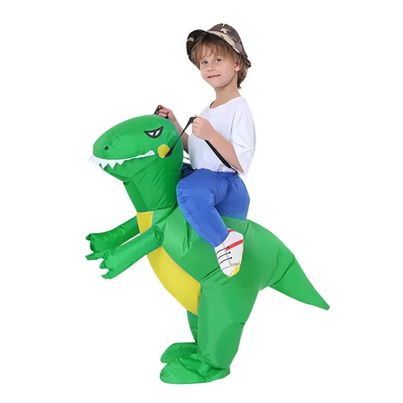 Green Dinosaur Inflatable Costumes for Boys Girls Performance Blow up ...