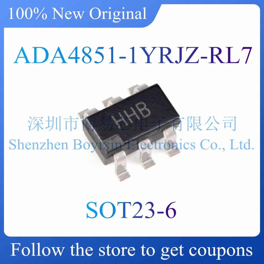 

NEW ADA4851-1YRJZ-RL7 Original and genuine precision operational amplifier chip, silk screen HHB. Package SOT23-6