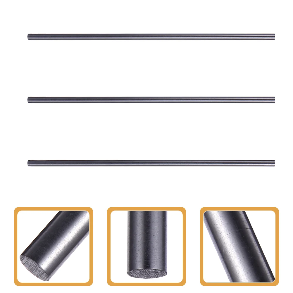 

3 Pcs Graphite Rod Stirring Rods High Density Carbon for Casting Sticks Melting