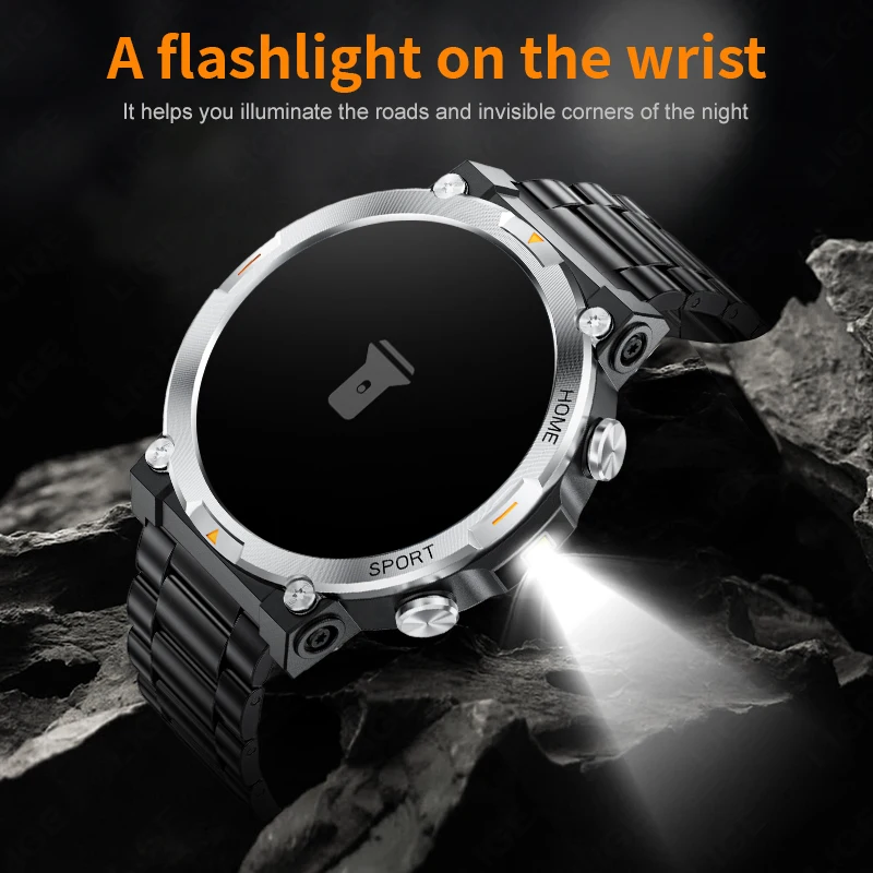 LIGE Ʈ ð 2024 ִ  Smartwatch  ȭ  ð  ǰ    ð