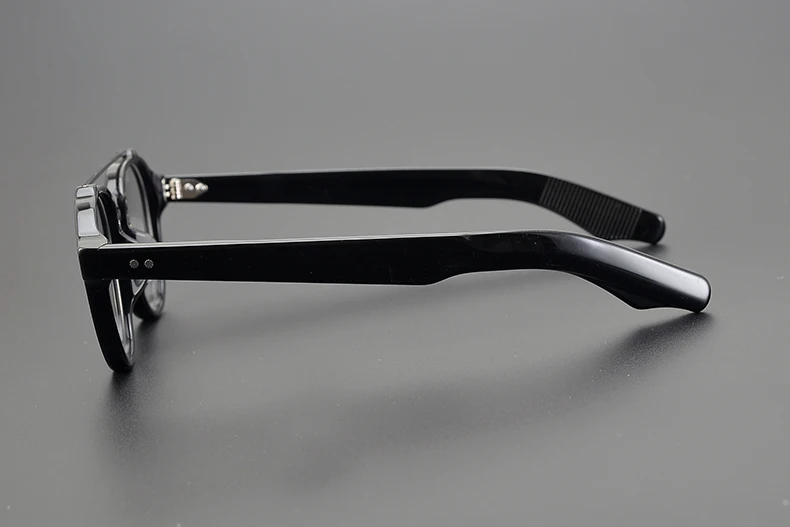 Handgemachte Acetat Doppelstrahl Oval Brillengestell Herrenmode Pilot 145mm Große Größe Brillen Vintage Designer Brillen Blaues Licht – Detail 14