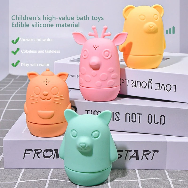 

Not Hurt The Hand Waterproof Silicone Toys Safe And Durable Comfortable Children's Toys Puzzle Toys Bath Toys Easy To Clean