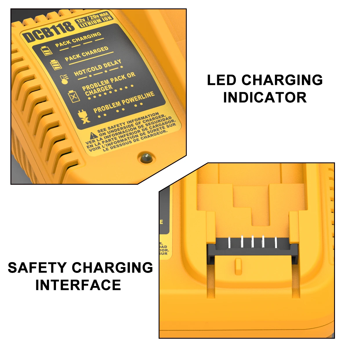 DCB102 Li-ion Battery Charger Rapid 2 Slide Port 4A Charging Current USB 2A  Out DCB200 DCB140 For Dewalt 14.4V 18V Lithium Tool - AliExpress