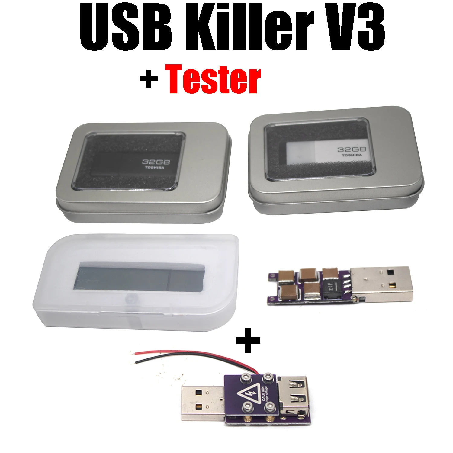 USBKillerV3USBHighVoltagePulseGeneratorUSBkillerTesterFor