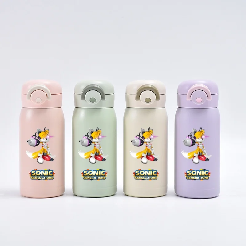 thumbnail image 1 of Anime Sonic Hedgehog Nuevo 304 Acero inoxidable Aislamiento 350ml Mini Vacío Portátil Bolsa de Bloqueo Taza Estudiante Taza de Rebote Regalo de Amigo, 1 of 5