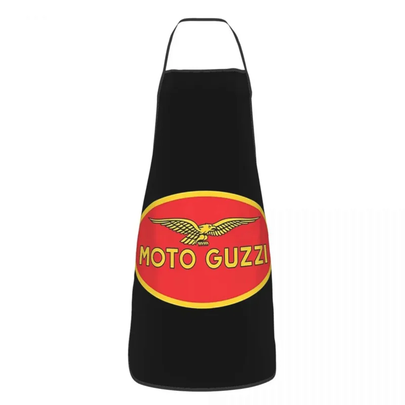 

Moto Guzzi Merchandise Apron Sleeveless Home Kitchen Chef Cleaning Tablier Cooking Cuisine Bib for Women Men Painting