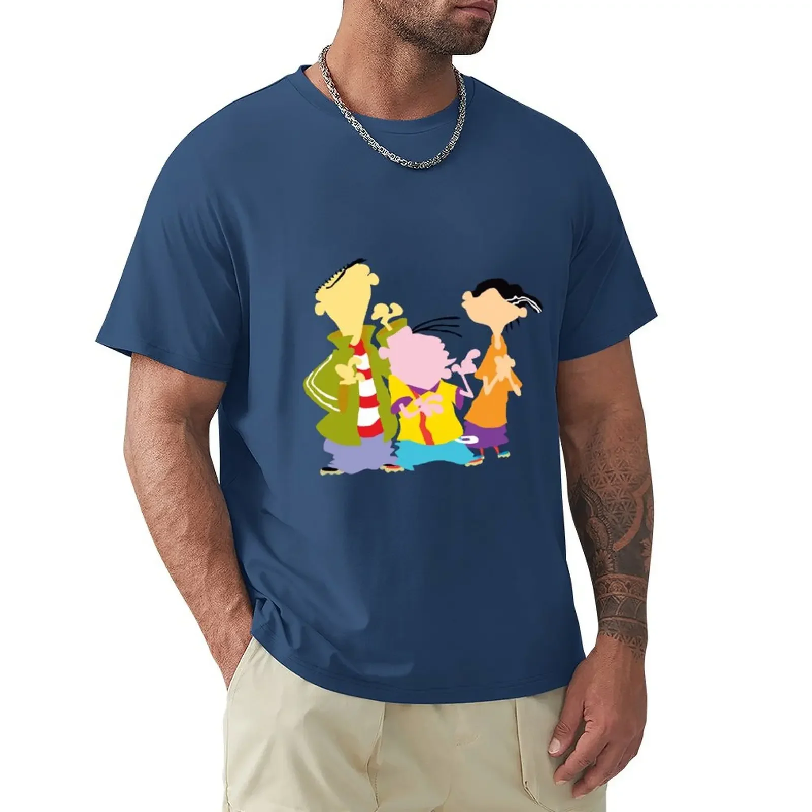 

Ed, Edd, N Eddy T-shirt Short sleeve tee anime clothes Aesthetic clothing t shirts for men