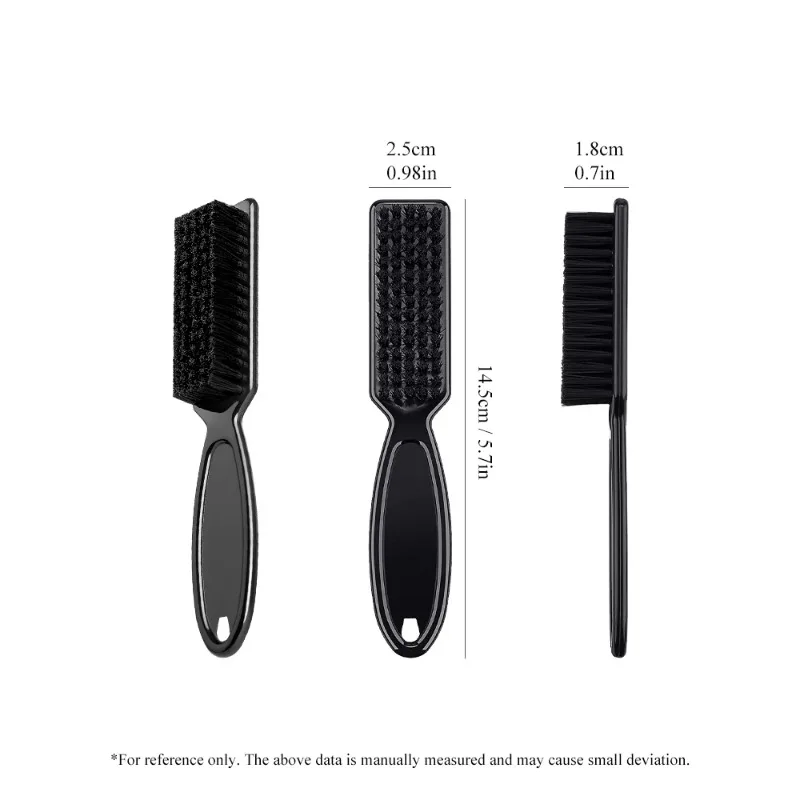 Barber neck duster brush sets plastic handle hairdressing hair cleaning head shape carving