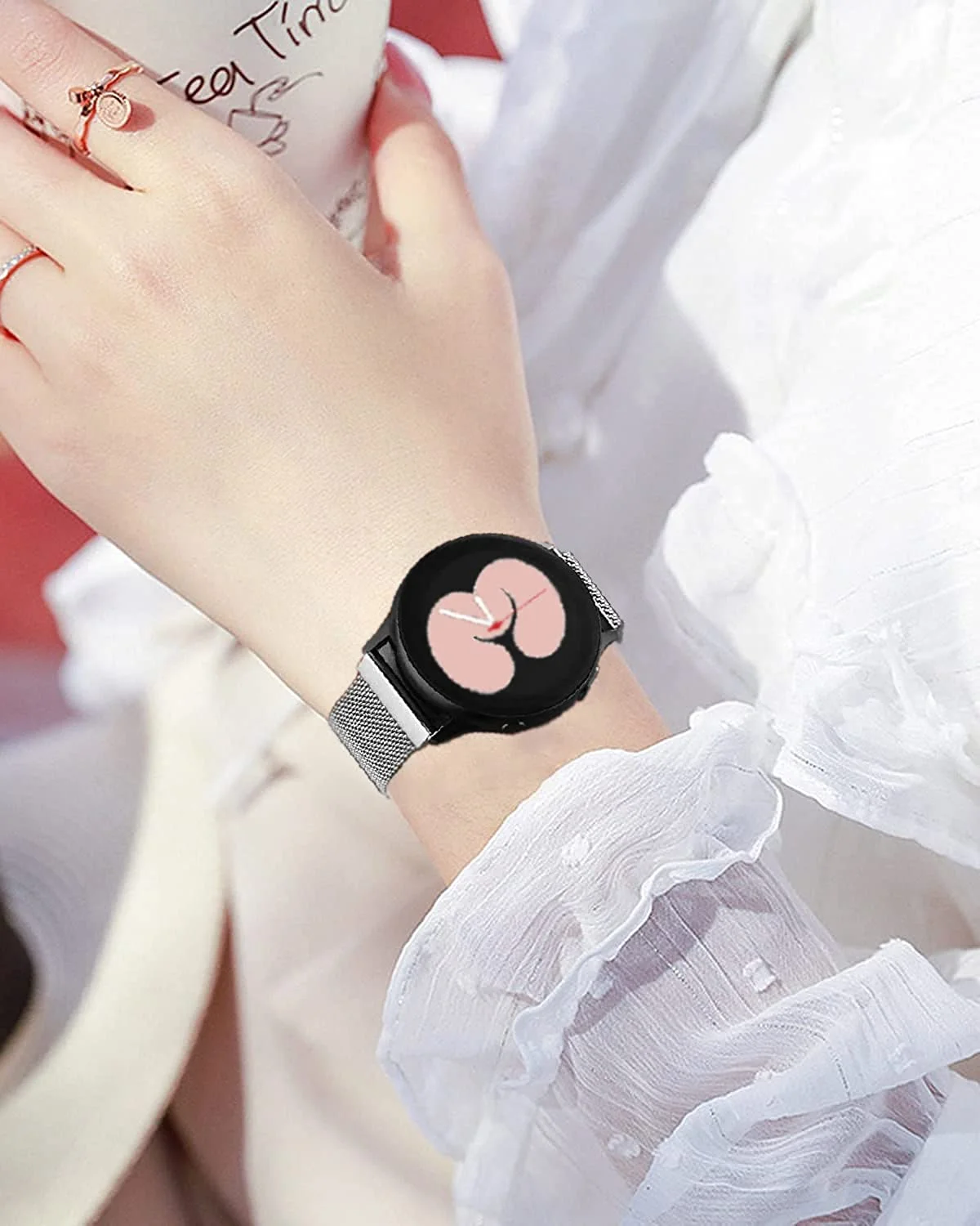 Elegant Milanese Loop Metal Bracelet Band – Premium Adjustable Strap