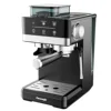 Aeomjk Hot and Cold Dual-Extract Semi-Automatic Grinding All-In-One Espresso Machine, 1.8L Water Tank, 20Bar Pressure, Steam Milk Foaming Machine 1