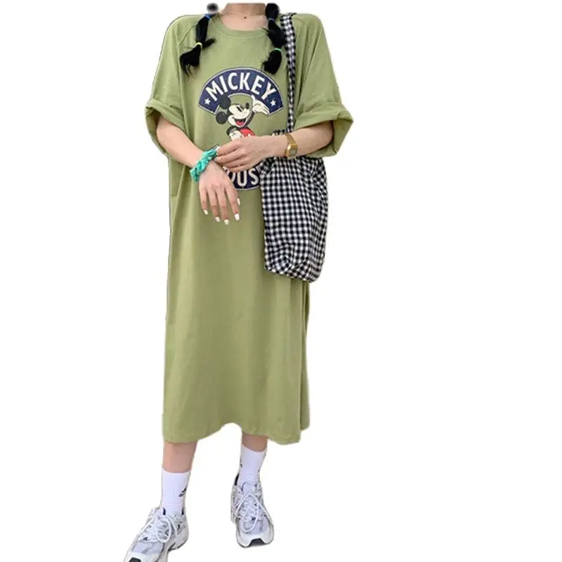 

Womens Dress Summer 2023 New Arrivals Loose Large Size Cartoon Long Dresses Oversized Casual Vestido Trendy Lady Clothing Femme