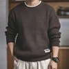 Maden Work Attire Retro Round Neck Thickened Autumn And Winter Sweater Amekaji Loose Knit Men's Clothing 1
