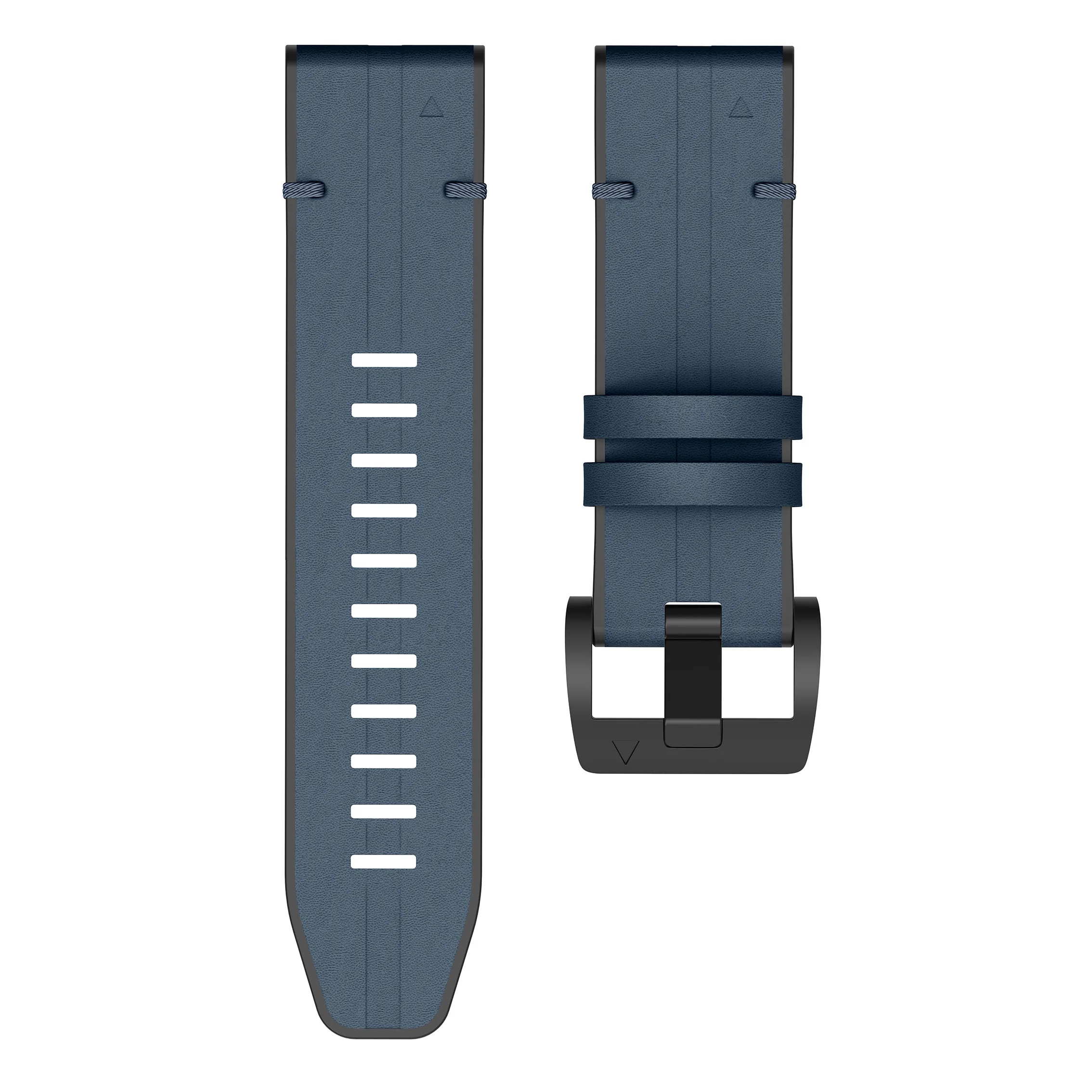 Enhanced Leather Silicone QuickFit Watch Band Strap (26mm/22mm)
