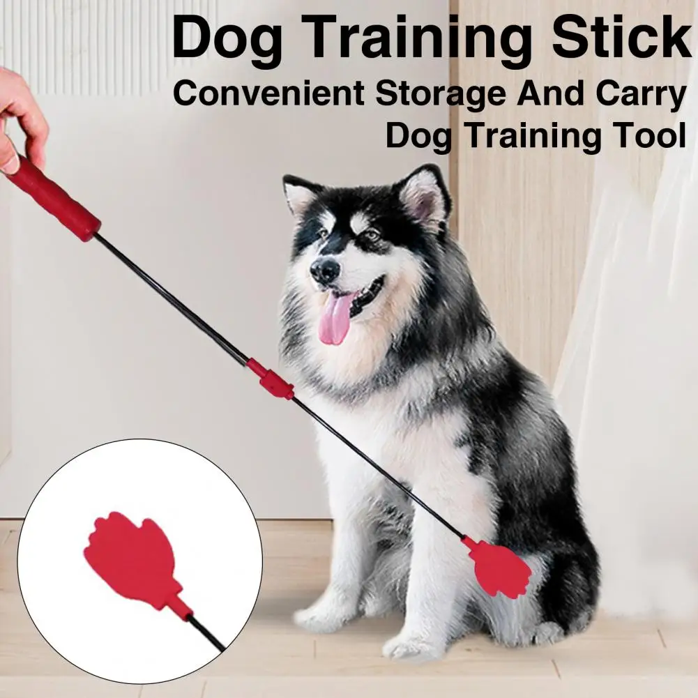 Silicone Dog Training Stick Stop Barking Foldable Design Comfortable Grip Lanyard Included Effective Dog Training Stick