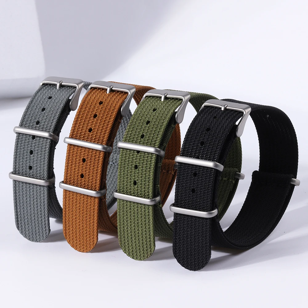 

Ремешок нейлоновый Плетеный для часов, браслет из ткани для Samsung Galaxy Watch 3 4, Huawei Watch GT 46 мм, 20 мм 22 мм