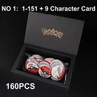 100/160pcs Pokemon Tazos 1/ 2 Generation Strokes Box 3D Round Square Collection Cards Album Trainer Pogs Cheetos Chipitaps - Image 6
