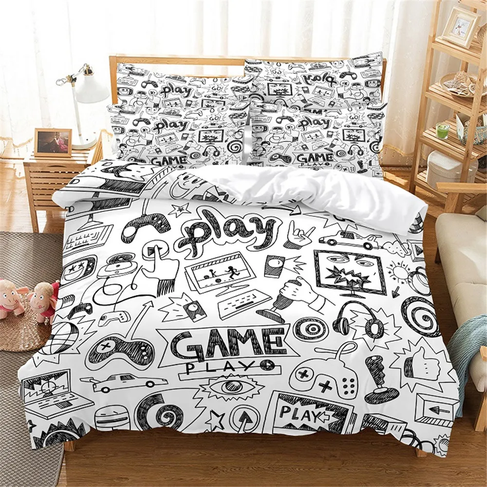 

Gamer Bedding Set Queen Bedding Duvet Cover Set Bedding Set Bed Cover Cotton Queen Bedroom Bed Cover Set Bed Set Bedding