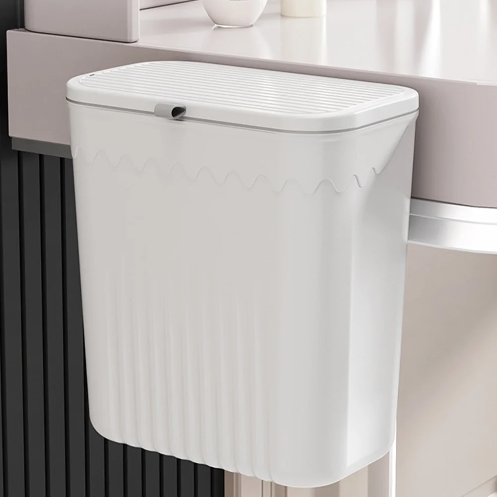 

Hanging Trash Can With Lid Kitchen Waste Bin Multi-Functional Trash Can Lidded Kitchen Garbage Can Separate collection