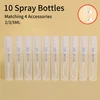 10pcs 4 Accessories 2/3/5ml Leakproof Travel Perfume Atomizer with 10 Spray Bottles, 2 Funnels, 2 Droppers Refillable 1
