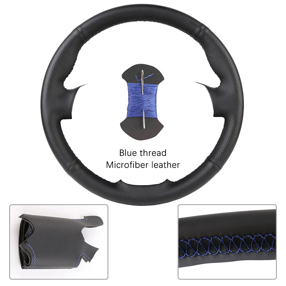 Customized Car Steering Wheel Braiding Cover - Premium Leather Wrap Accessory
