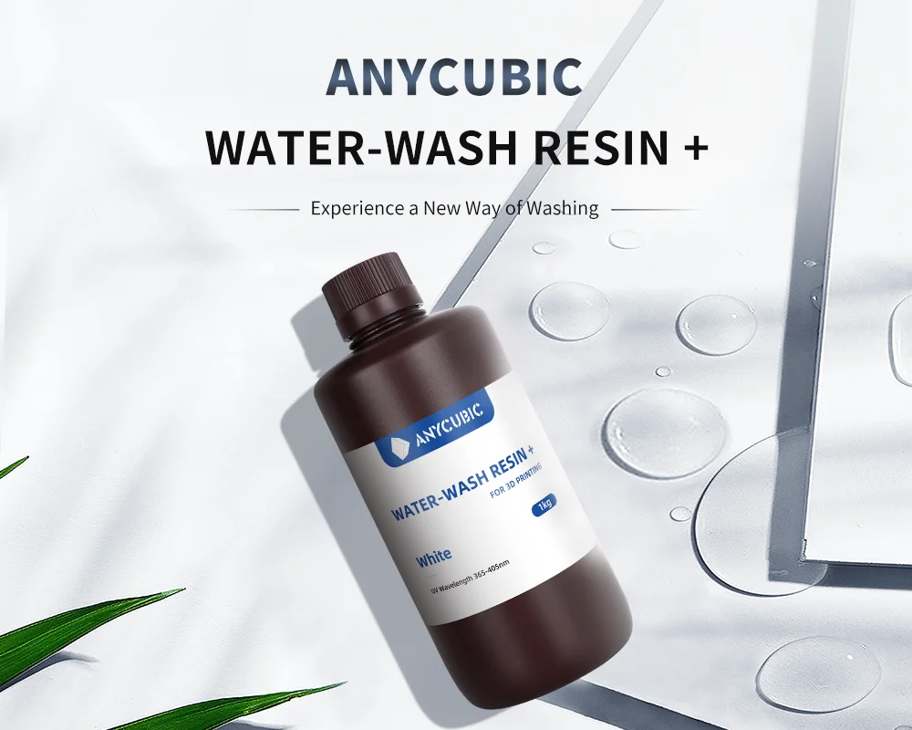 ANYCUBIC Water-Wash Resin For LCD 3D Printer High Precision Low Odor Low  Viscosity 3D Printing Standard Photopolymer