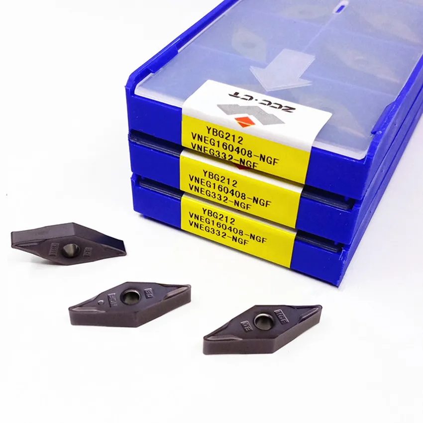 

VNEG160408-NGF YBG105/VNEG160408-NGF YBG212 VNEG332 ZCC.CT карбидные вставки с ЧПУ для высокотемпературного титанового никелевого сплава