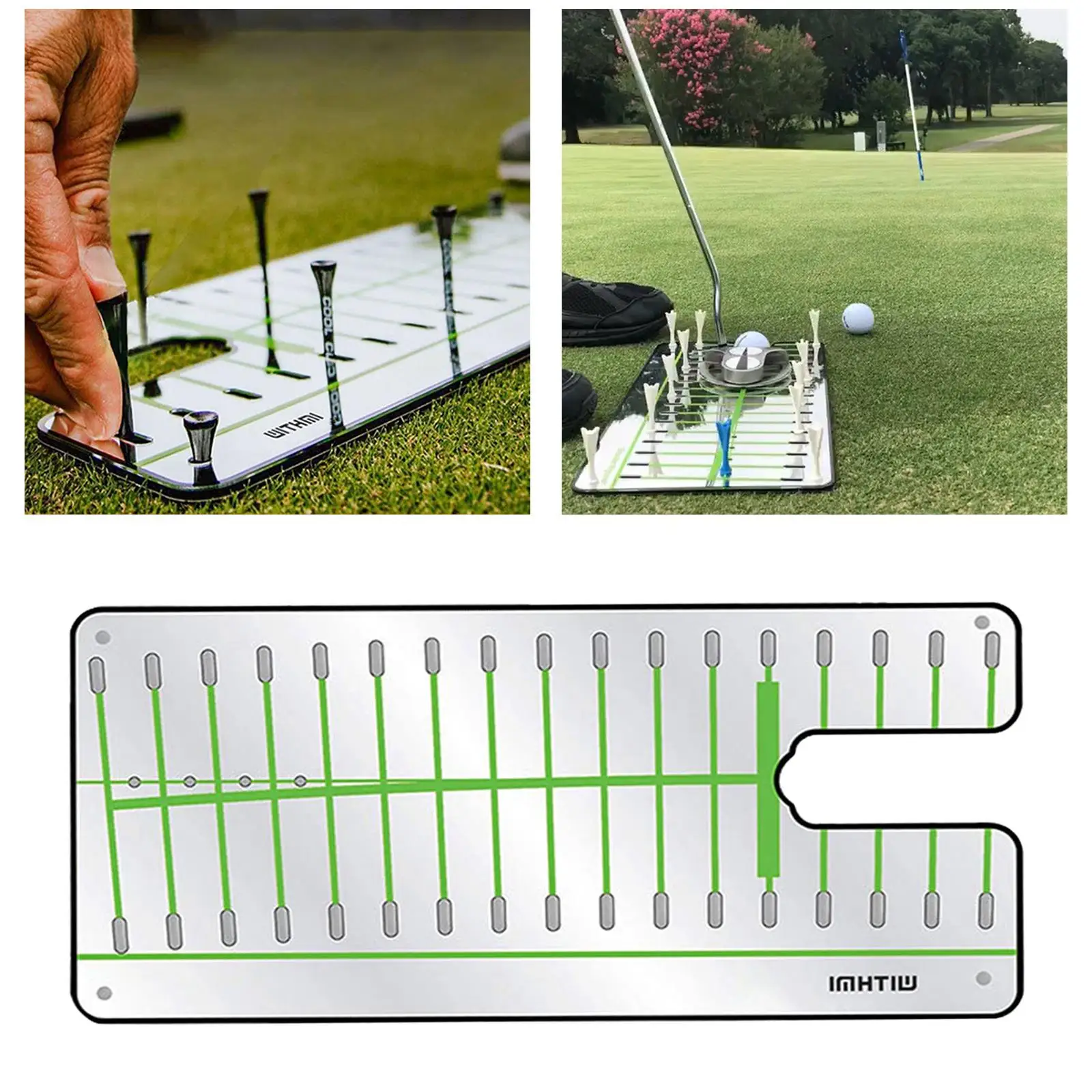 Premium Golf Putting Alignment Mirror Exercise Training Aid Teaching