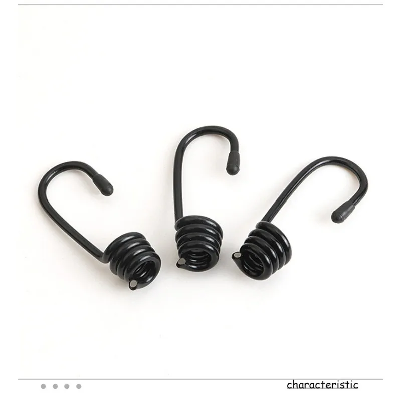 

12 шт. спиральные крючки для натяжителя 7 мм, морской ударный шнур, эластичный шнур, крючки, ремни для багажа, брезент, стягивающийся навес